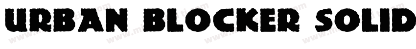 Urban Blocker Solid字体转换